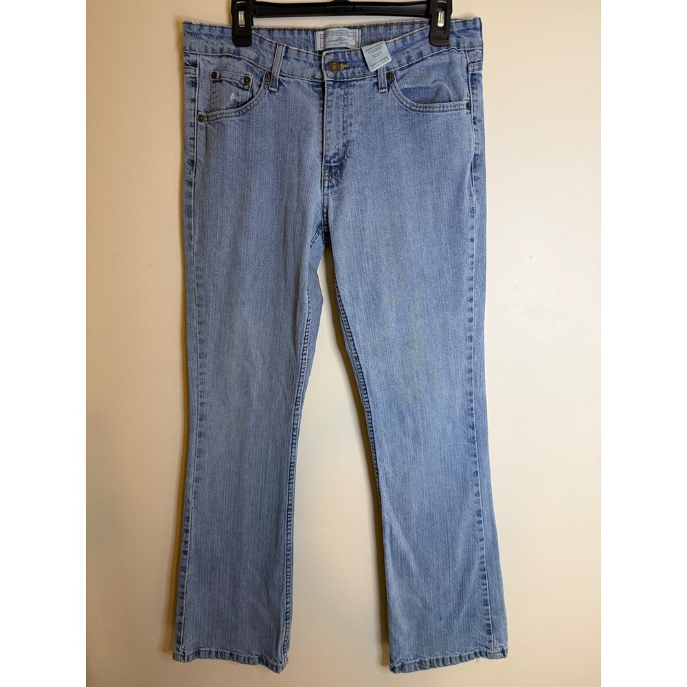 Levi Strauss Womens 10 Light Wash Bootcut Jeans Stretch Denim Y2K